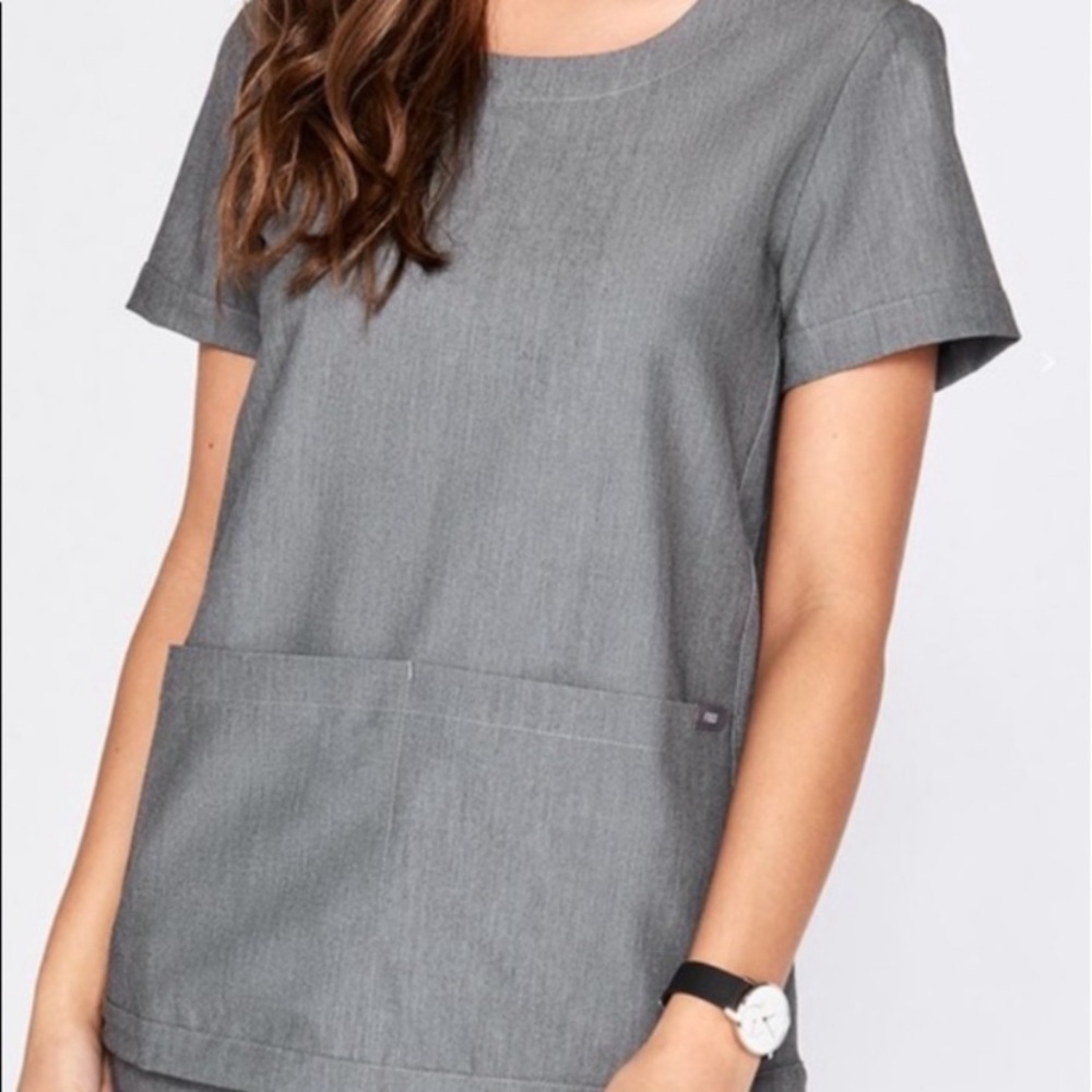 Figs Limited Edition Graphite Scrub Top Gem
